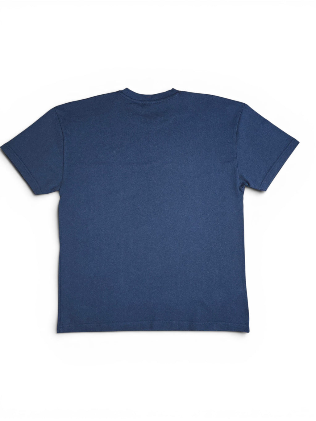 Rendyr CORE tee Blue 250 GSM Portuguese Cotton Rear View on white background